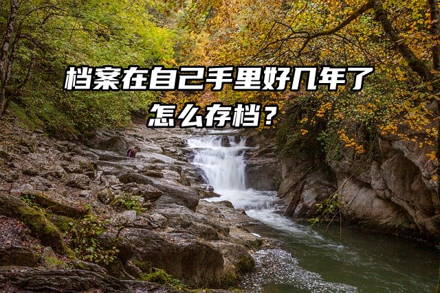 档案在自己手里好几年了，要怎么存档？