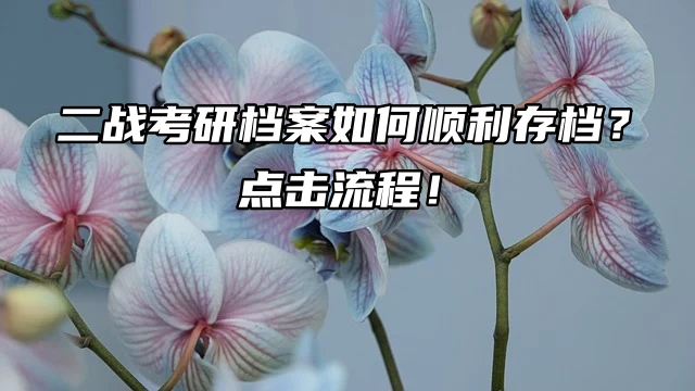 二战考研档案如何顺利存档？点击流程！