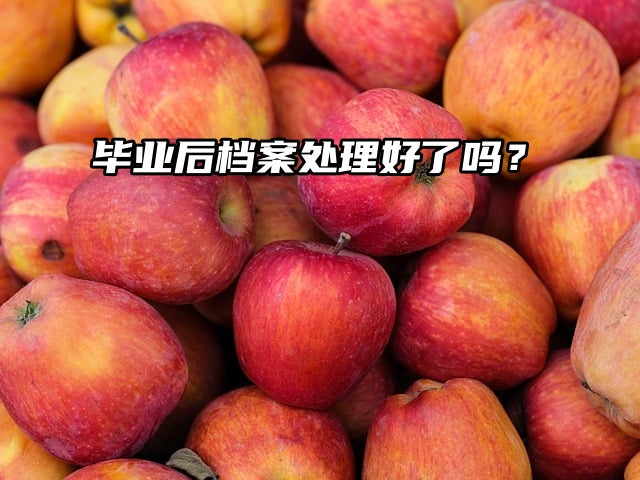 毕业后档案处理好了吗？一篇教你搞定！