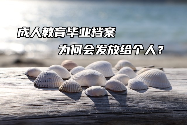 成人教育档案为何会发放给个人？