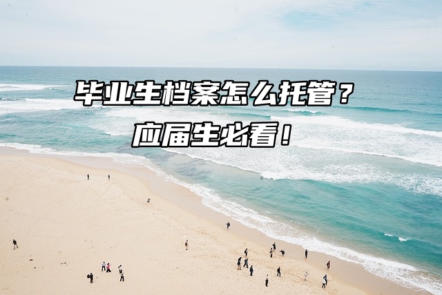 毕业生档案怎么托管？应届生必看！